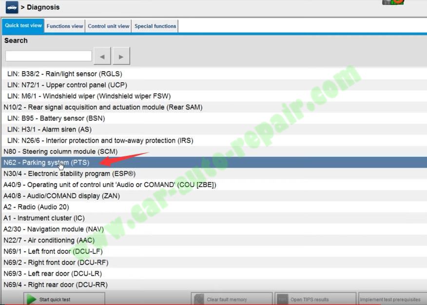 Benz-C204-Parking-Sensor-CodingCalibration-by-Benz-Xentry-5