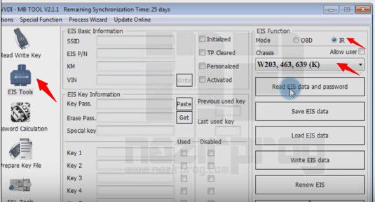 Benz W203 All Keys Lost Programming via VVDI MB Tool (1)