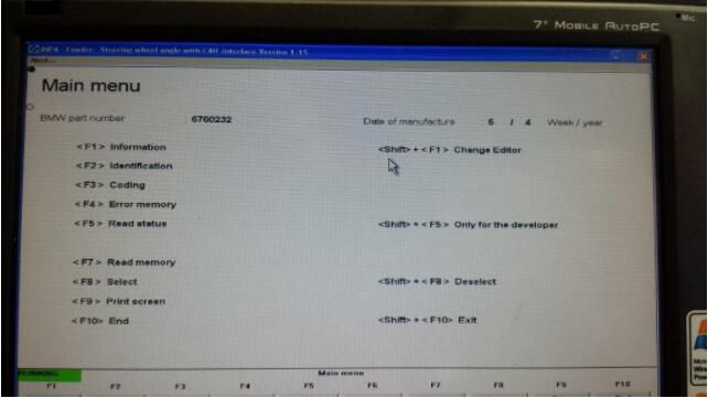 bmw e90 steering angle sensor calibration inpa