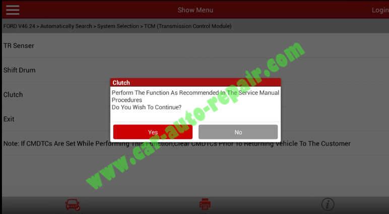 Ford Focus TCM Adaptive Learning,Clutch Learning by Launch X431 (11)