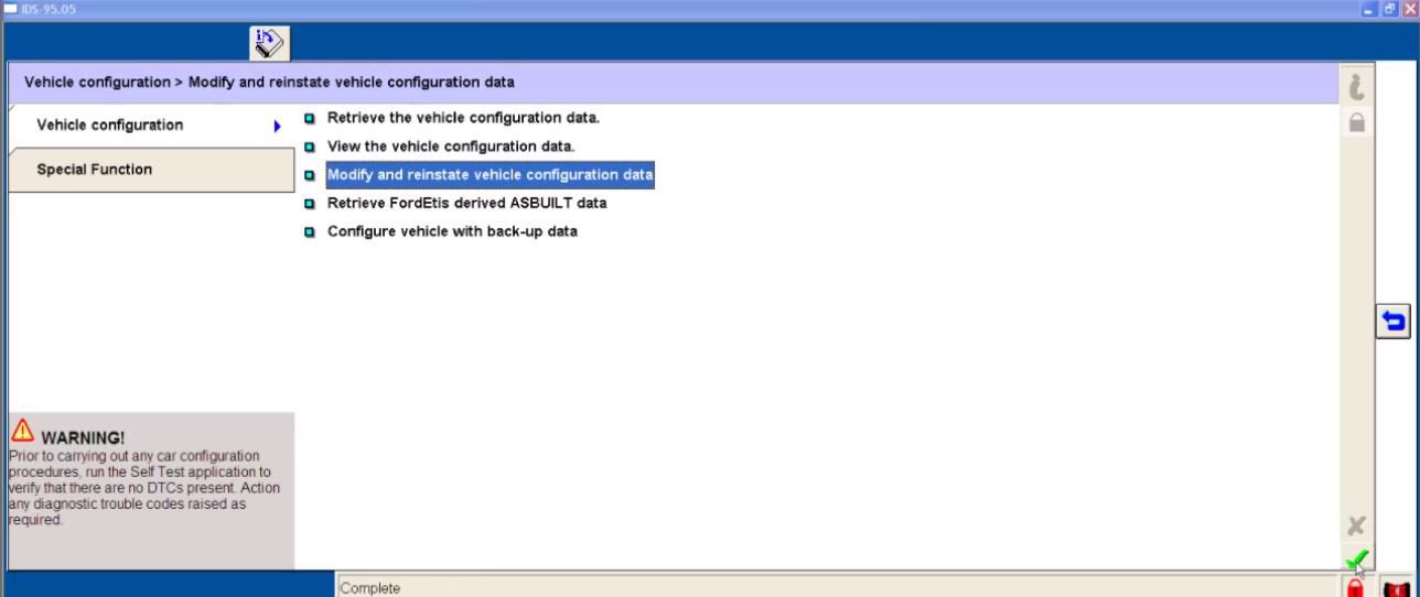 Ford IDS Configure Parameter for Ford Mondeo (16)