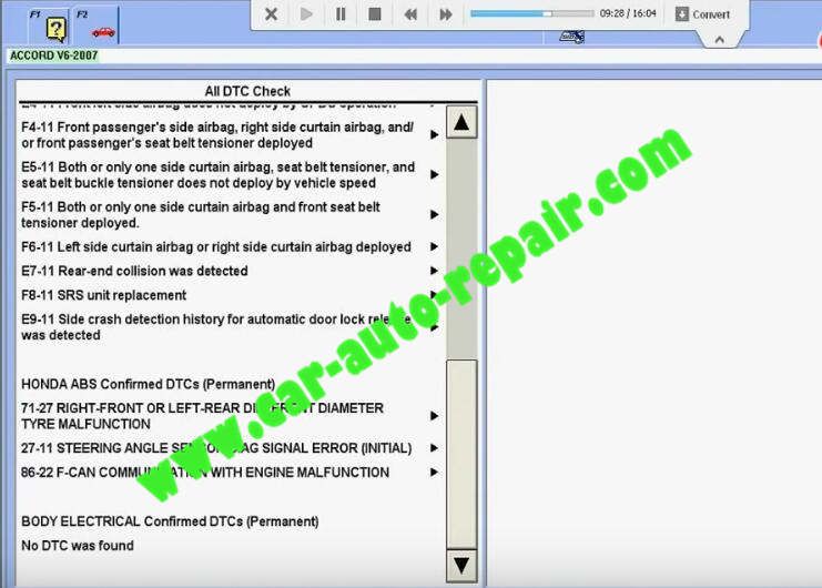 Honda HDS HIM Diagnostic TestingRead and Clear DTCs (7)