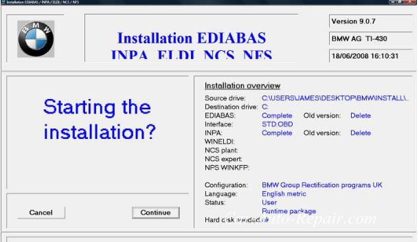 How To Install BMW Ediabas INPA On Win XP Vista (10)