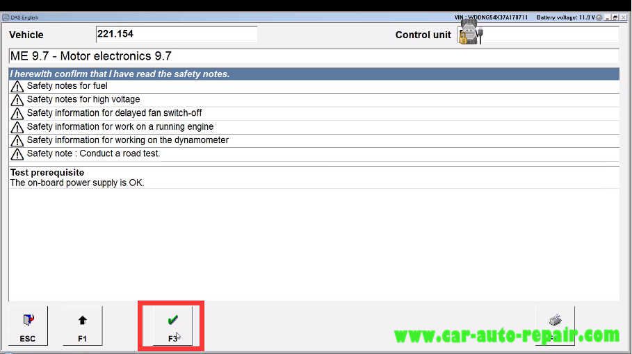 How to XENTRY SCN Coding for Mercedes Benz S221 (9)