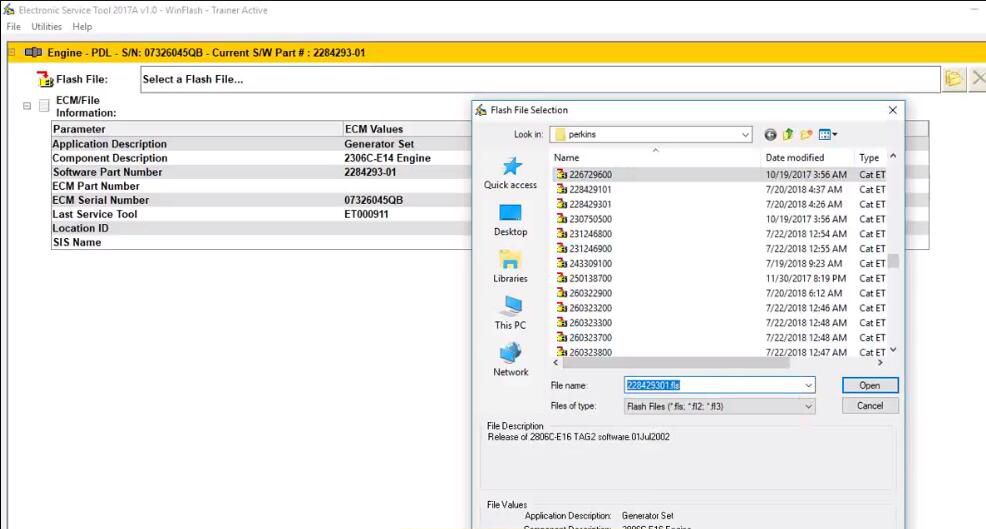 Perkins-2306C-E14-Engine-ECM-Flash-by-Perkins-EST-Diagnostic-Tool-4