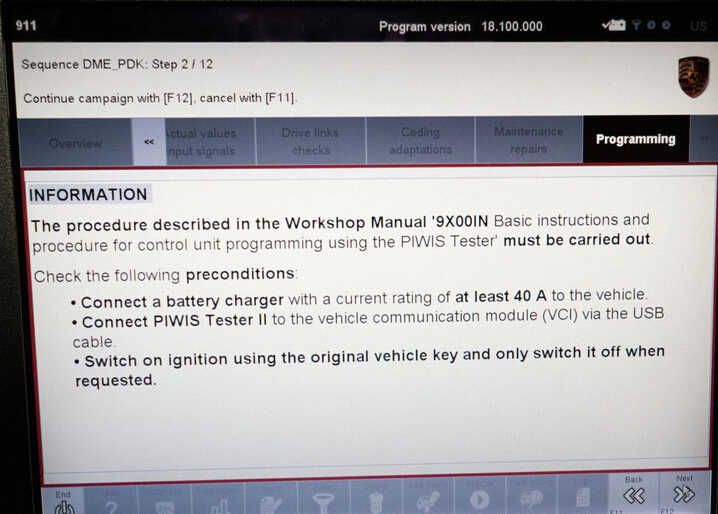 Porsche PIWIS II 2 Perform a Forced PDK Update for Porsche (12)