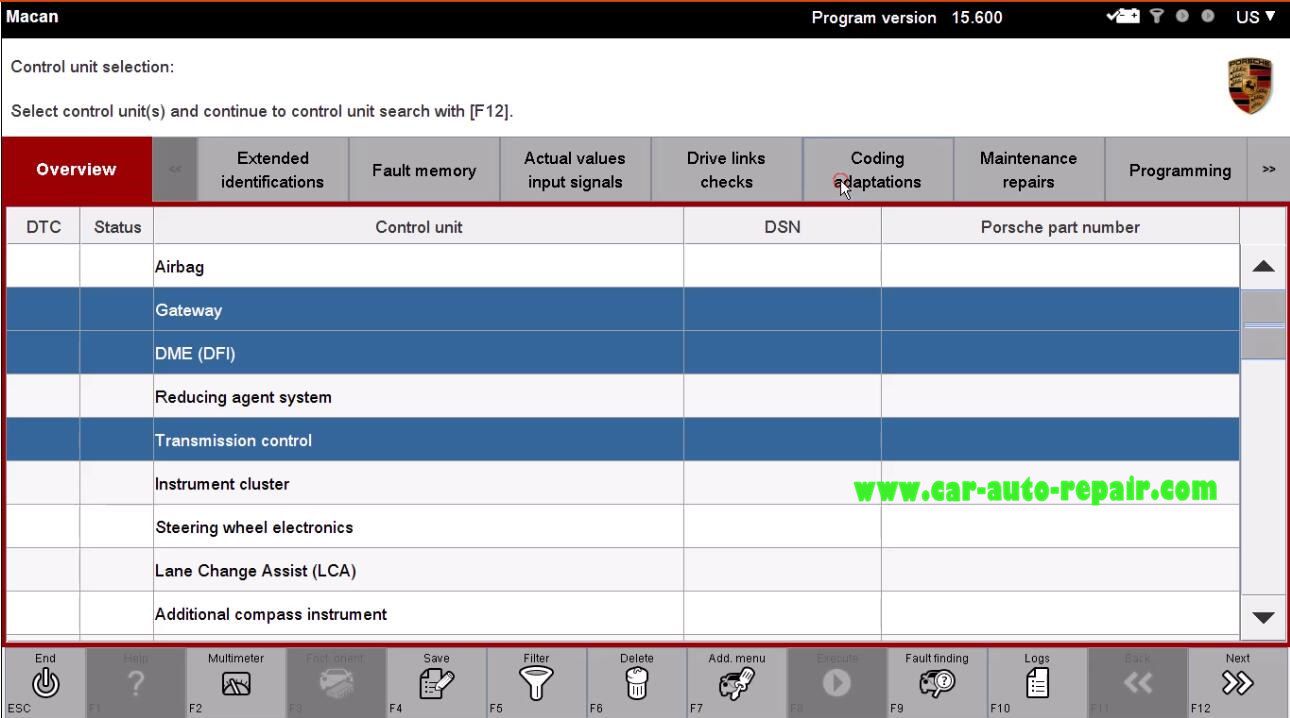 Porsche II Tester Automatic Coding for Porsche Macan (3)