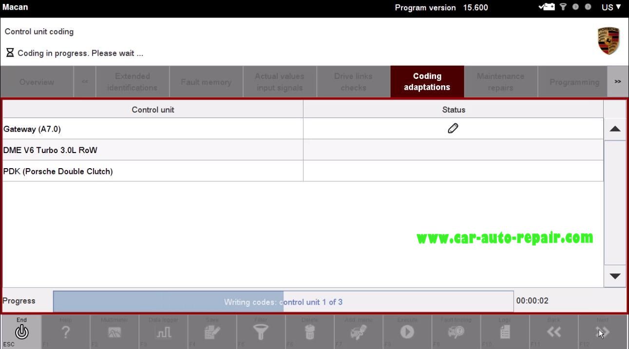 Porsche II Tester Automatic Coding for Porsche Macan (7)