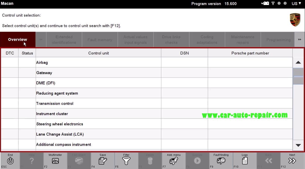 Porsche II Tester Automatic Coding for Porsche Macan (9)