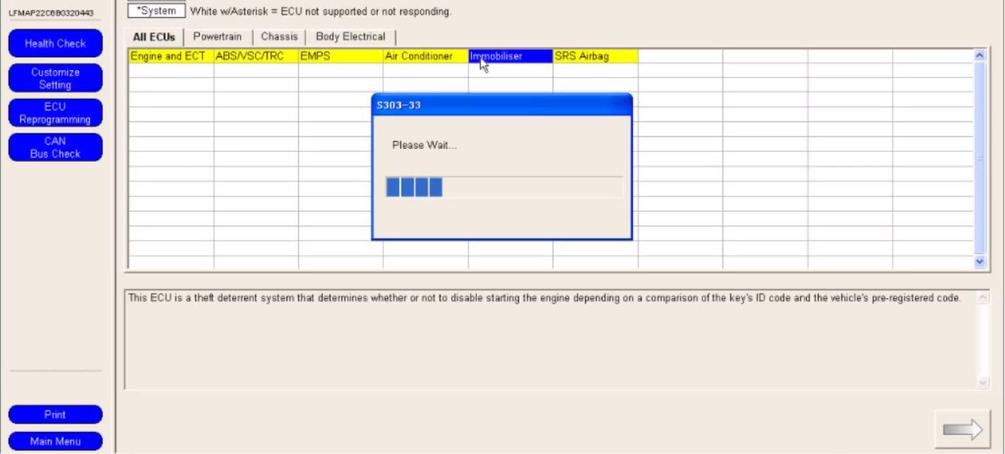 Toyota TIS Techstream Diagnose for Toyota Corolla EX 2011 (4)