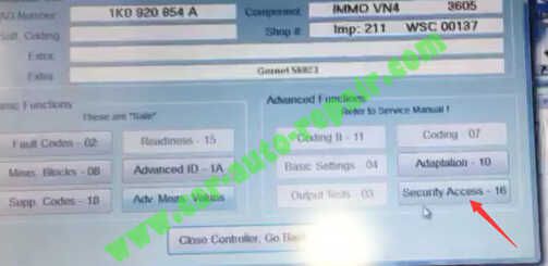 VW Golf 5 All Keys Lost Programming by VCDS (2)