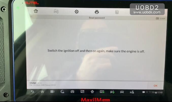 Autel MaxiIM608 Read PIN Code for Dodge Smart Key (6)