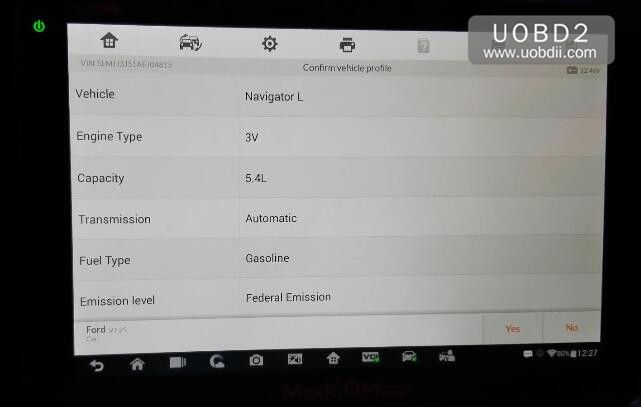 Autel MK908P Diagnose Lincoln Navigator L Review (12)